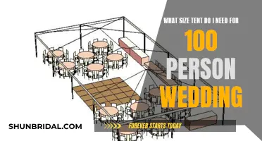 Tent Sizing for a 100-Guest Wedding: How Big?