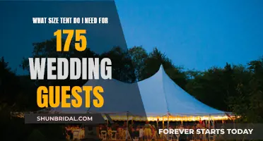 Spacious Tent Sizing for Large Weddings: 175 Guests