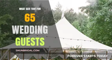 Choosing the Perfect Tent Size for 65 Wedding Guests: A Guide