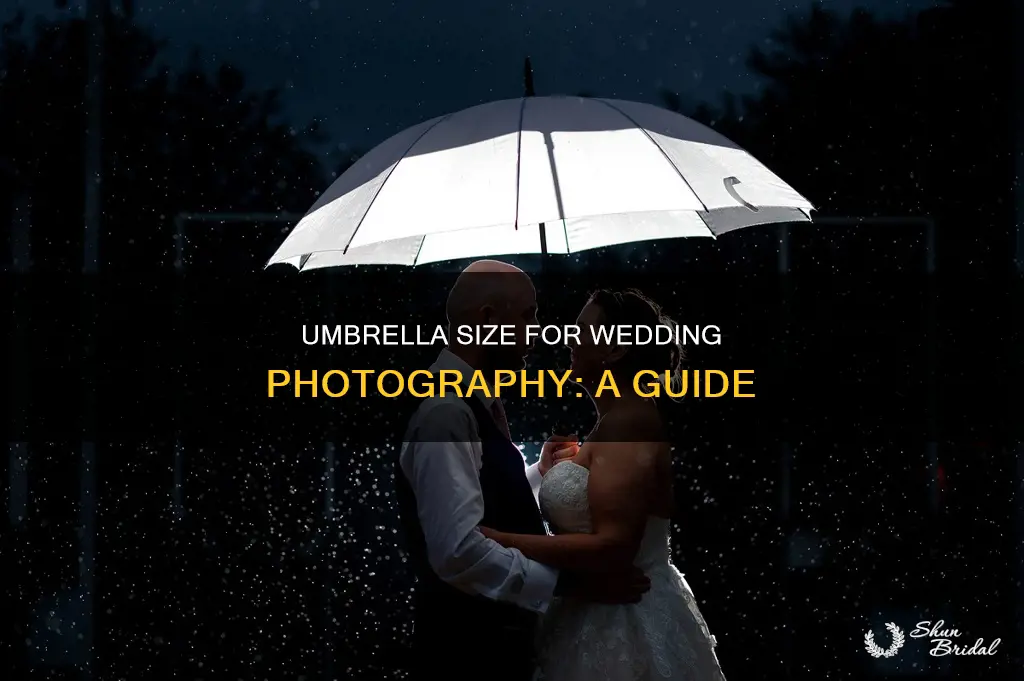 what size umbrella for wedding photography