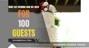 Wedding Cake Size Guide for 100 Guests