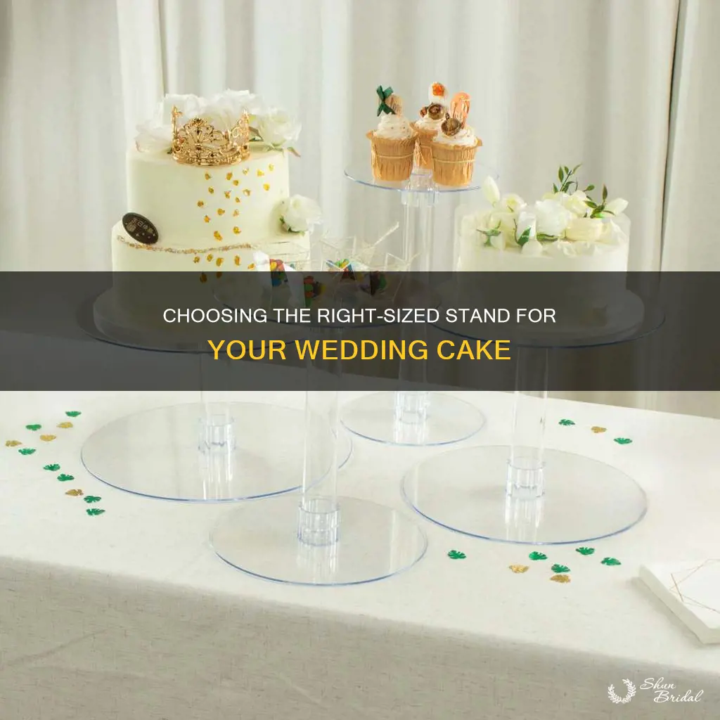 what size wedding cake stand do I need