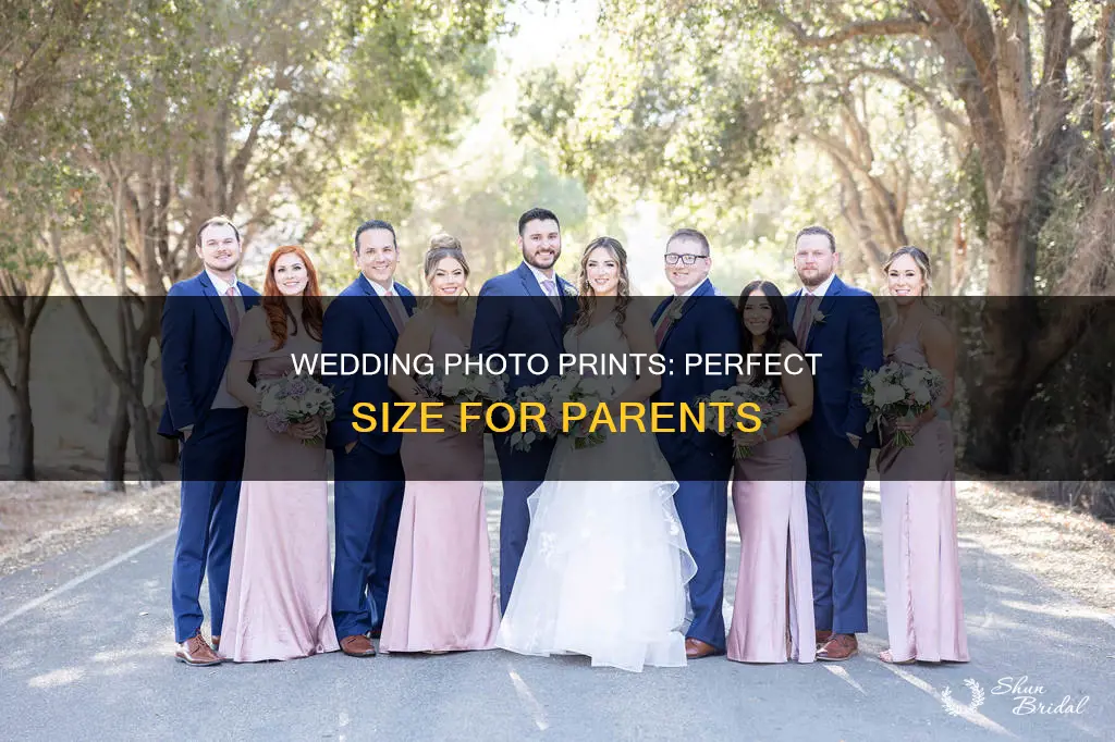 what size wedding photo should I order for my parents