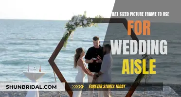 Wedding Aisle Picture Frames: Choosing the Right Size
