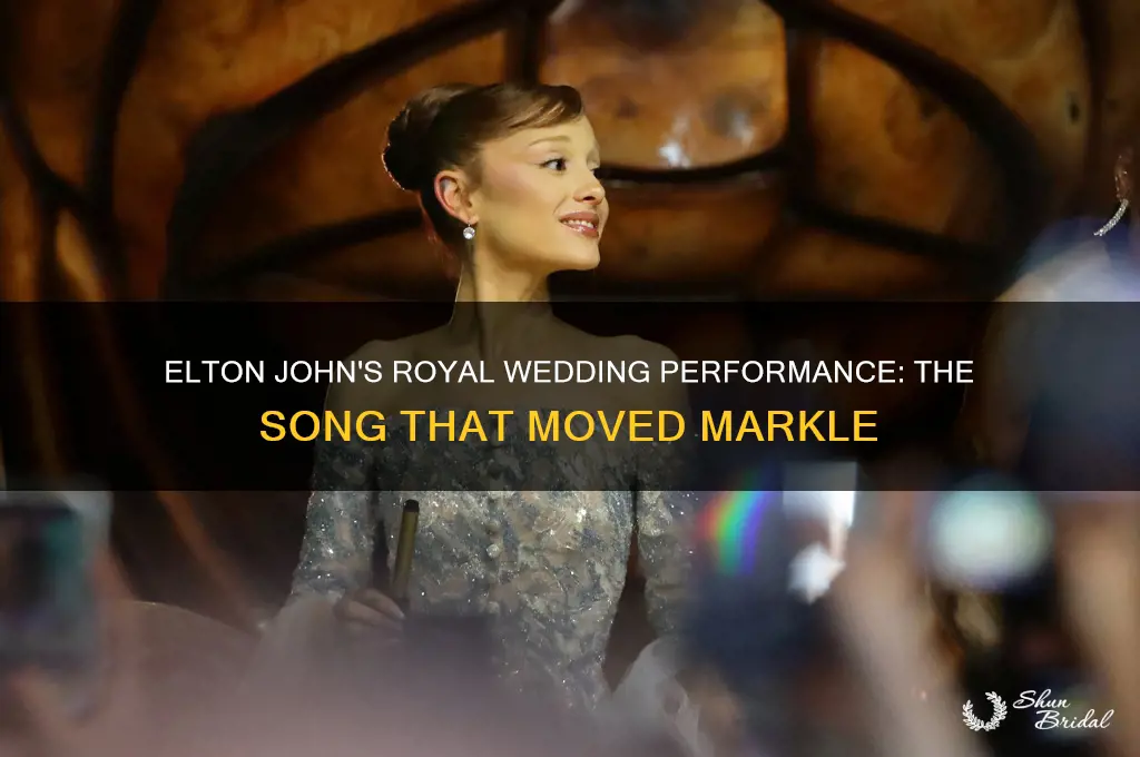 what song did elton john perform markel royal wedding yesterday