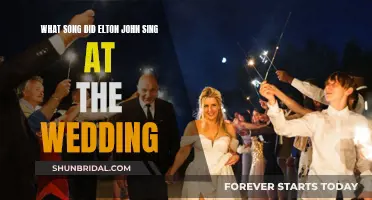 Elton John's Wedding Song Choices and Their Meanings