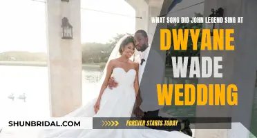 John Legend's Wedding Song for Dwyane Wade