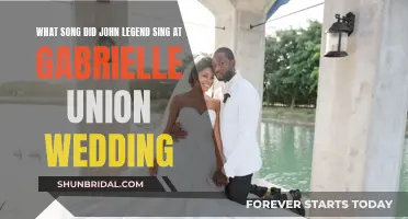 John Legend's Wedding Song for Gabrielle Union