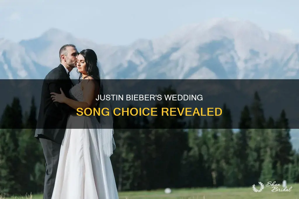 what song did justin bieber sing at his wedding