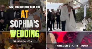 Lionel Richie's Wedding Serenade to Sophia
