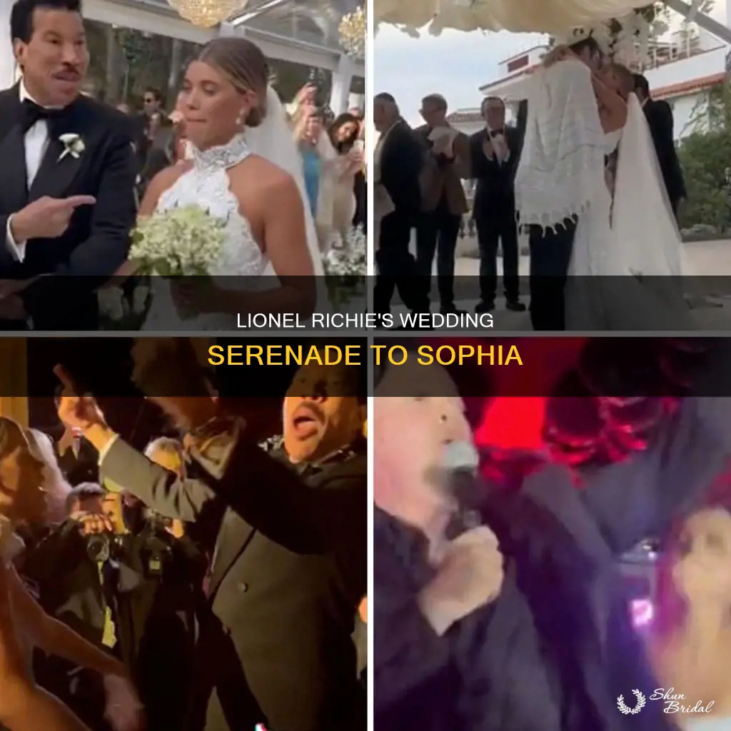 what song did lionel richie sing at sophia