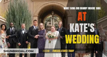 Mandy Moore's Wedding Song for Kate: A Musical Surprise