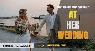 Miley Cyrus' Wedding Song Choice Revealed