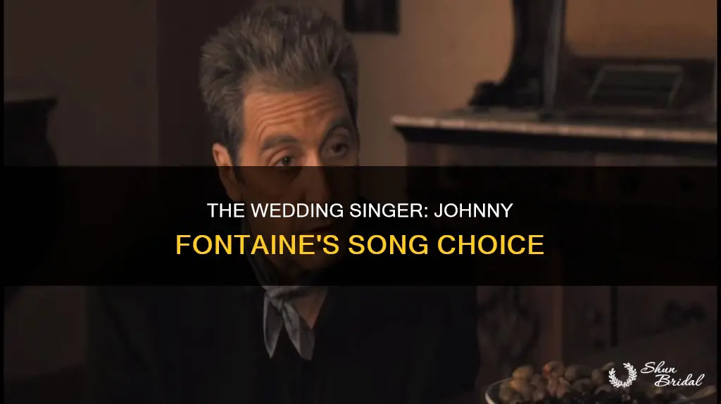 what song does johnny fontaine sing at wedding