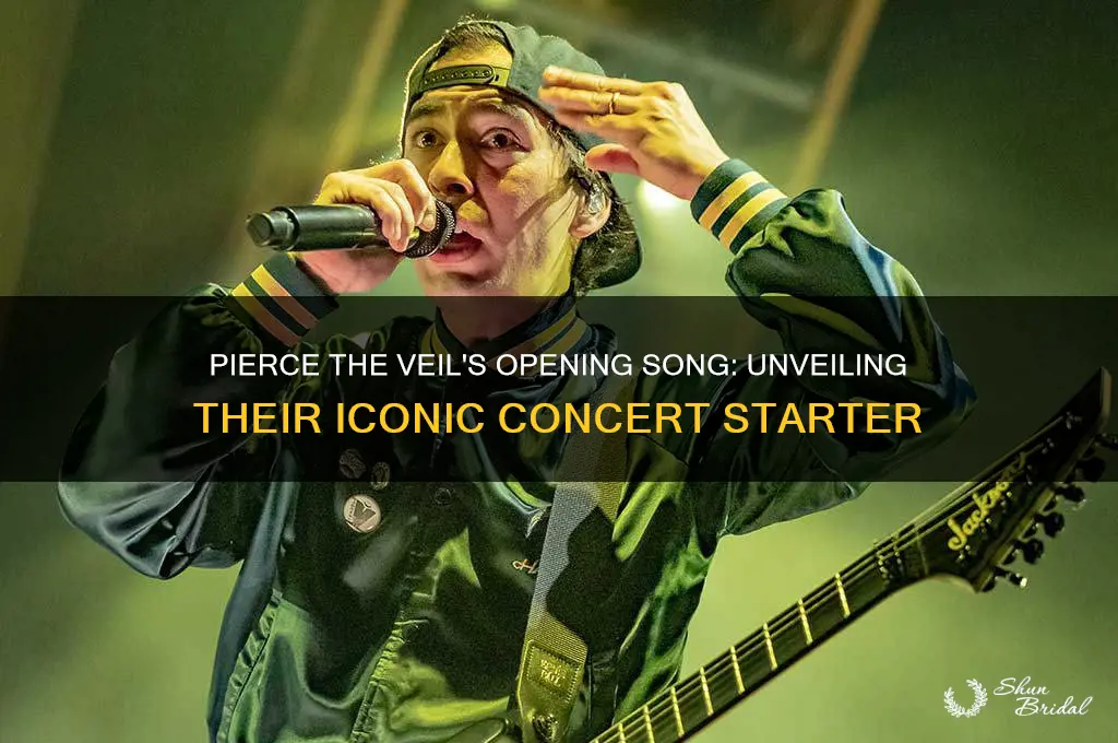 what song does pierce the veil open with