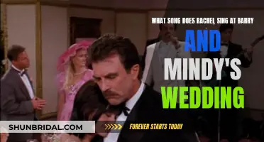 Rachel's Song Choice for Barry and Mindy's Wedding