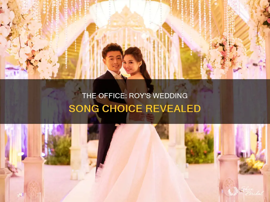 what song does roy sing at his wedding the office