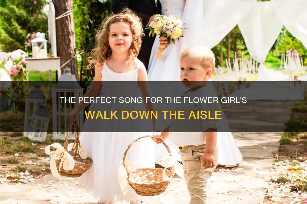 what song does the flower girl walk to