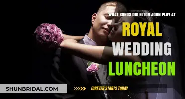 Elton John's Royal Wedding Luncheon Playlist: Songs Performed