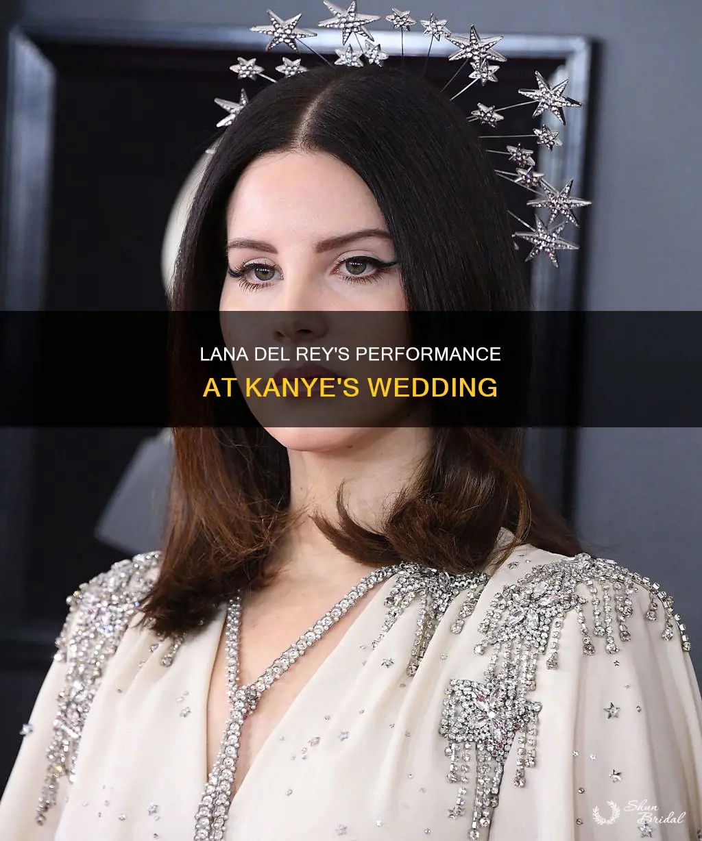 what songs did lana del rey sing at kanye