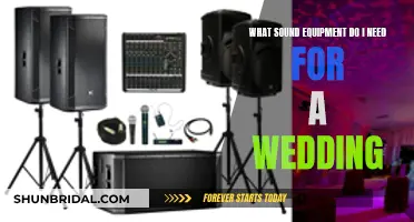 Sound Equipment Essentials for a Wedding