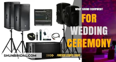 Essential Sound Equipment Guide for Your Perfect Wedding Ceremony