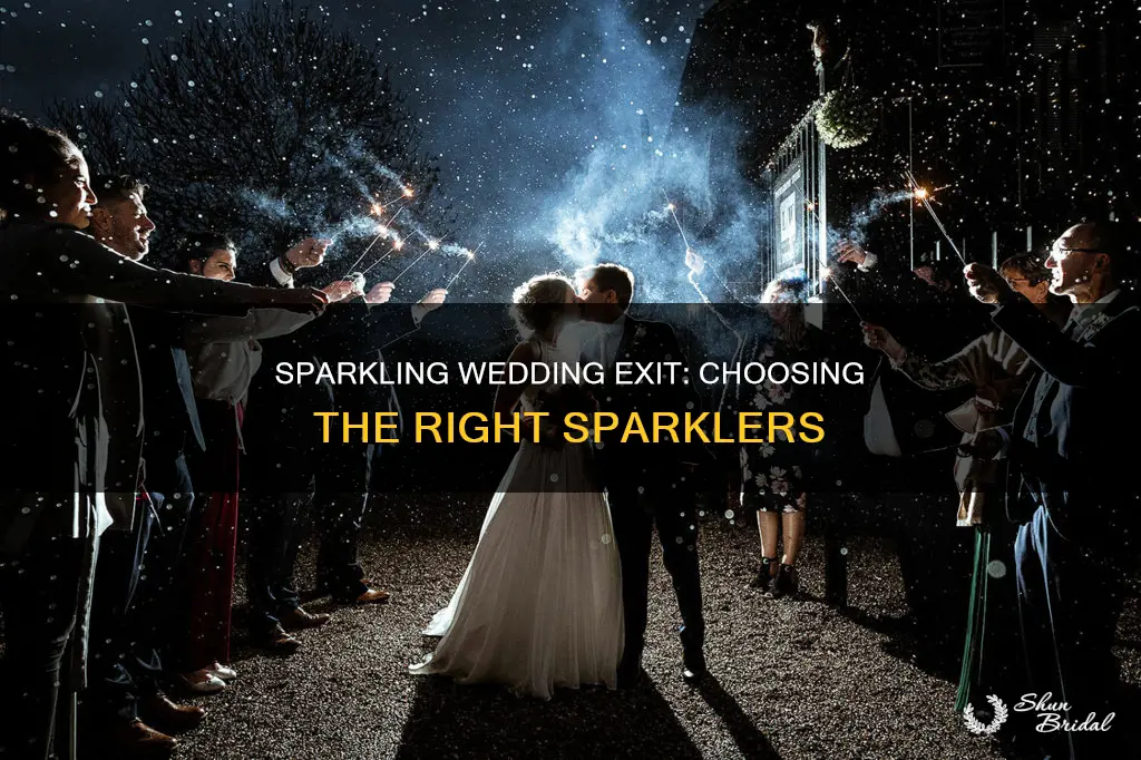what sparklers to use for wedding