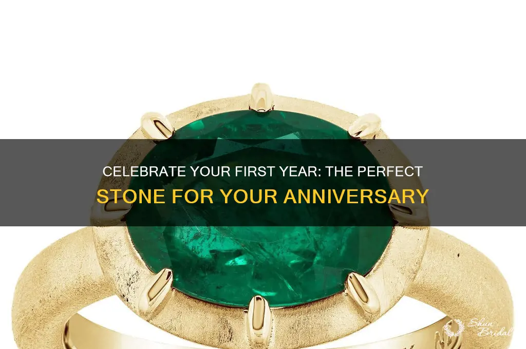 what stone is one year wedding anniversary