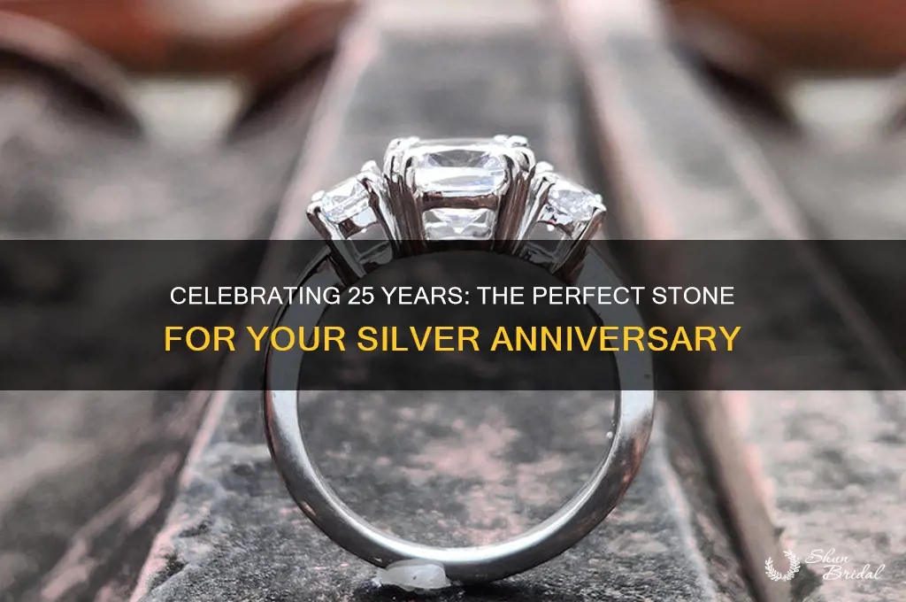 what stone represents 25th wedding anniversary