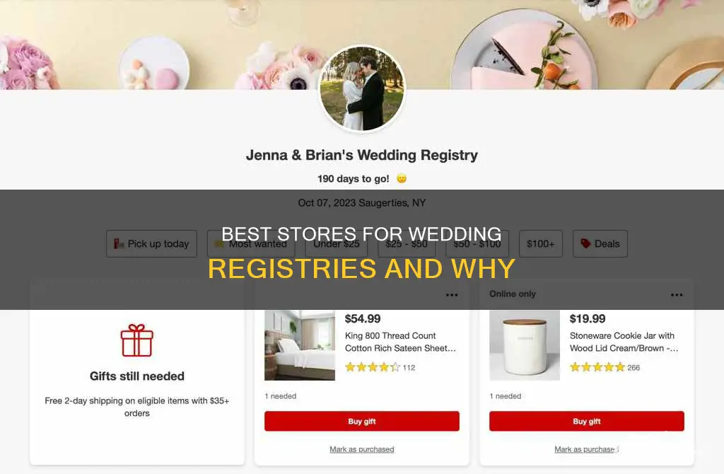 what store do you sign up for a wedding registry