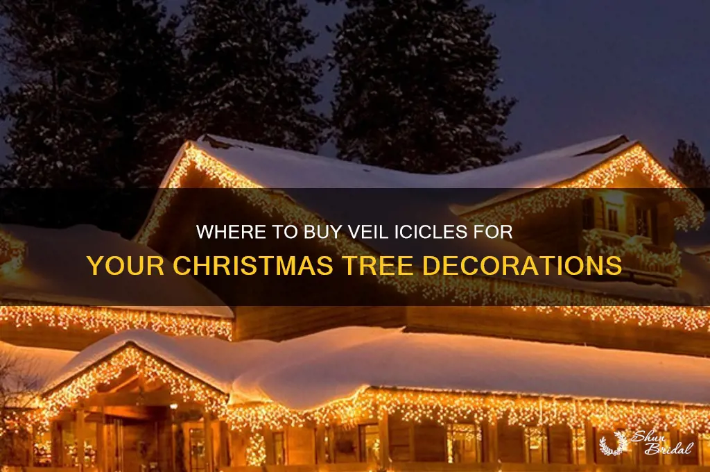 what store has veil icycles forchristmas tree