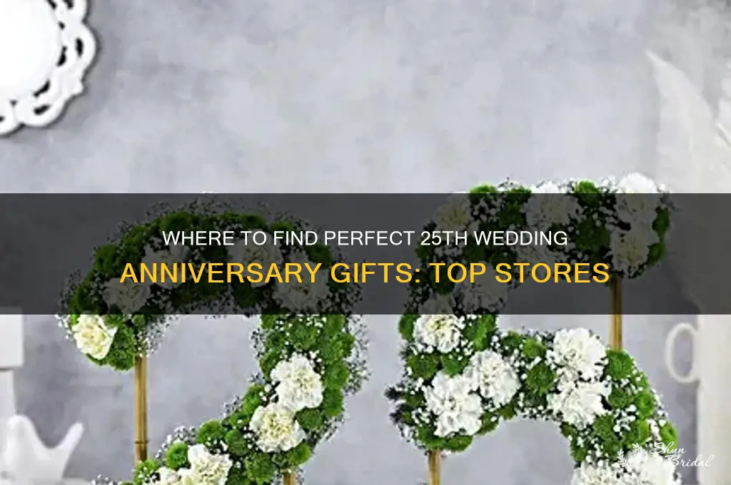 what stores carry gifts for 25th wedding anniversary