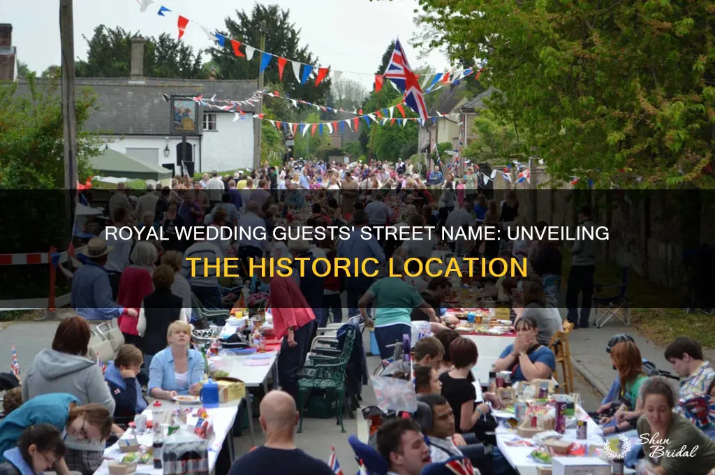 what street name was royal wedding guests on