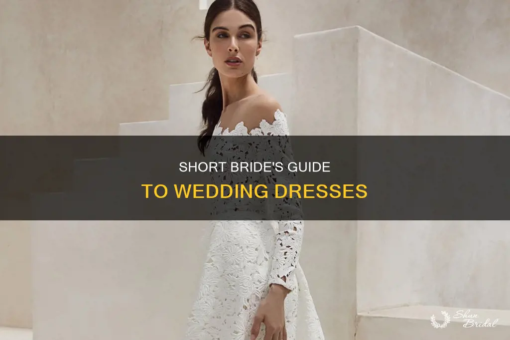 what style of wedding dress suits a short bride