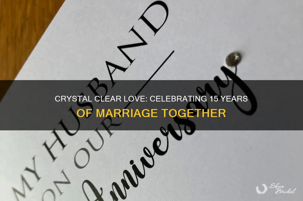 what substance is associated with a 15th wedding anniversary