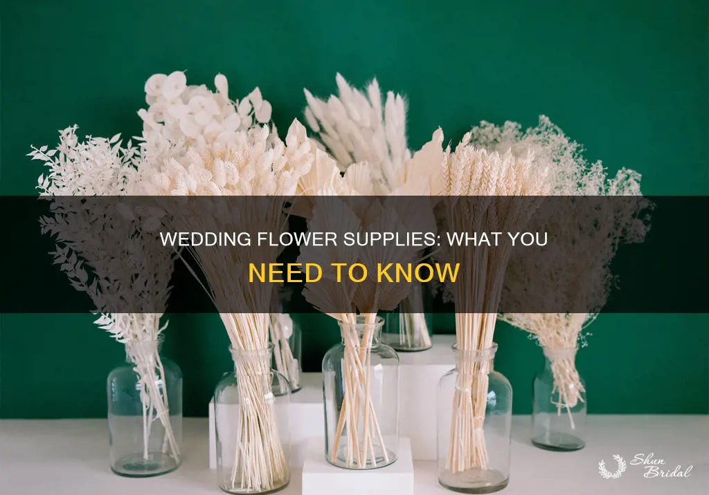 what supplies do I need to put together wedding flowers