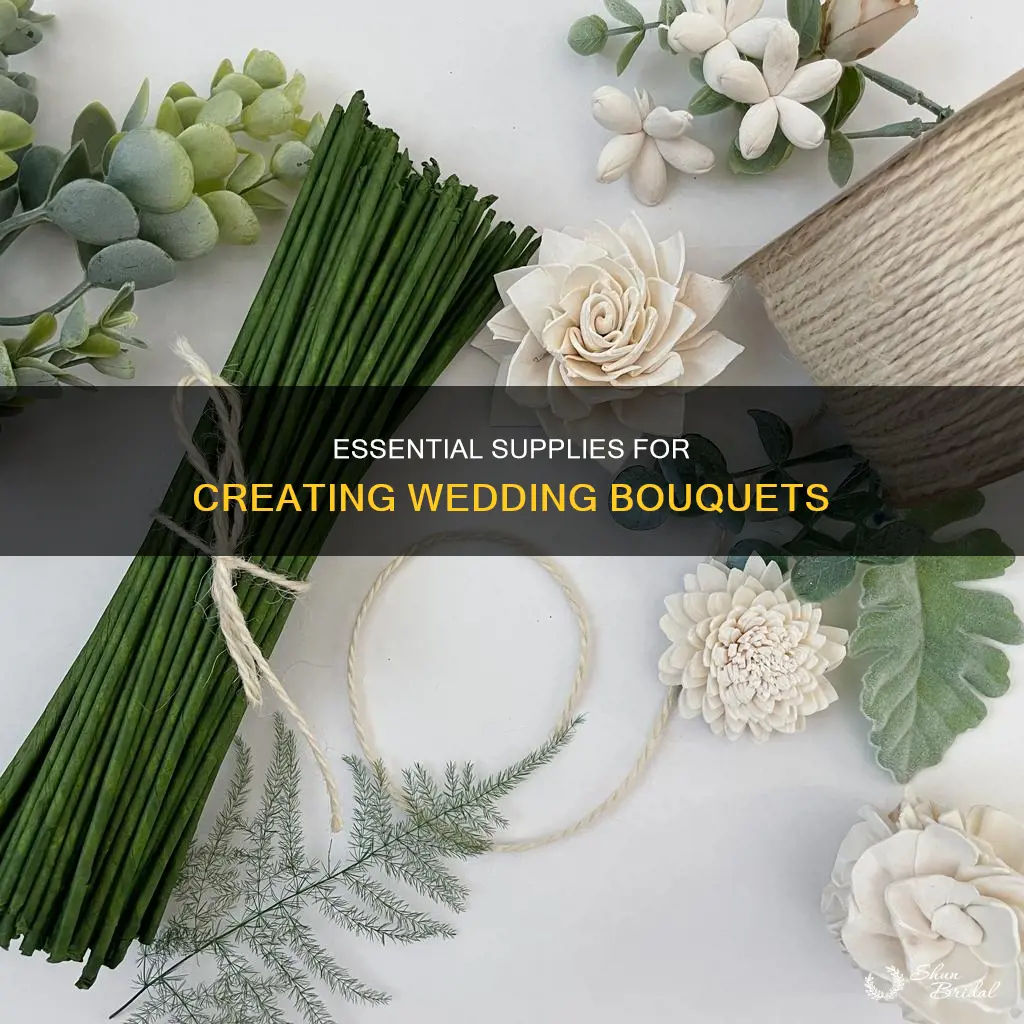 what supplies do you need for wedding bouquets
