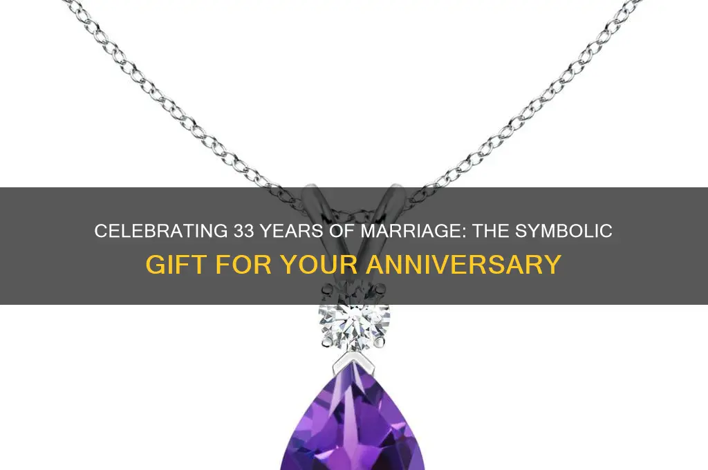 what symbol is the 33rd wedding anniversary