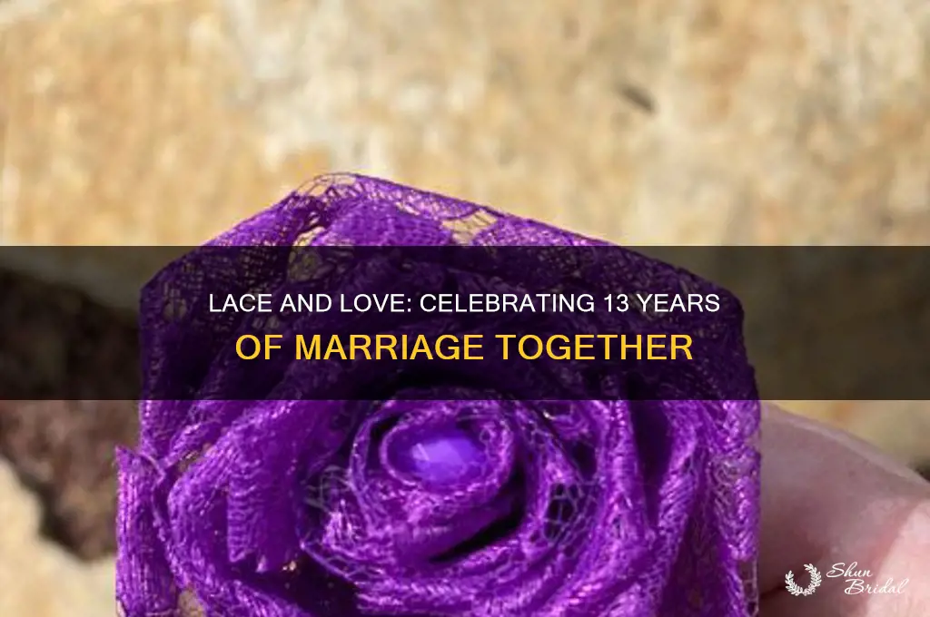 what symbolises 13th wedding anniversary
