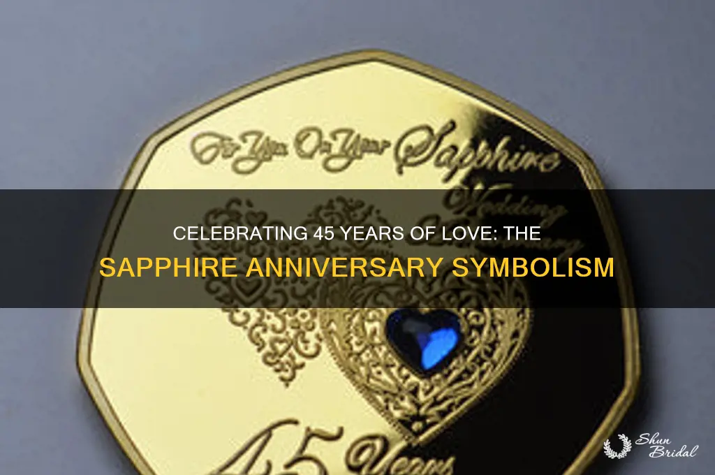 what symbolises 45th wedding anniversary