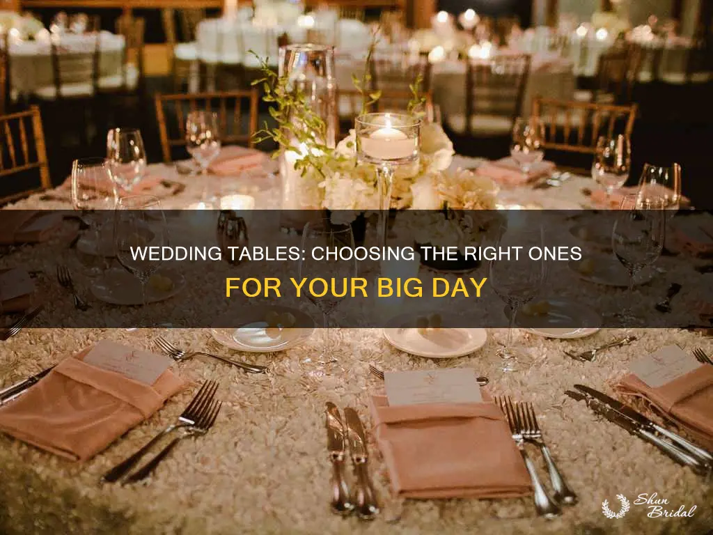 what tables should I use for wedding