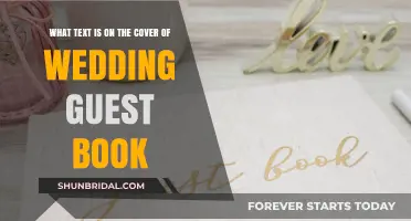 Elegant Wedding Guest Book Cover Text Ideas and Inspiration