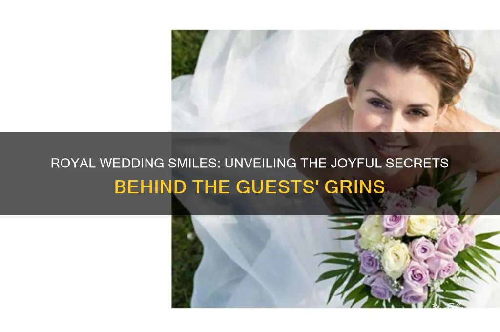 what the royal wedding guests were smling about