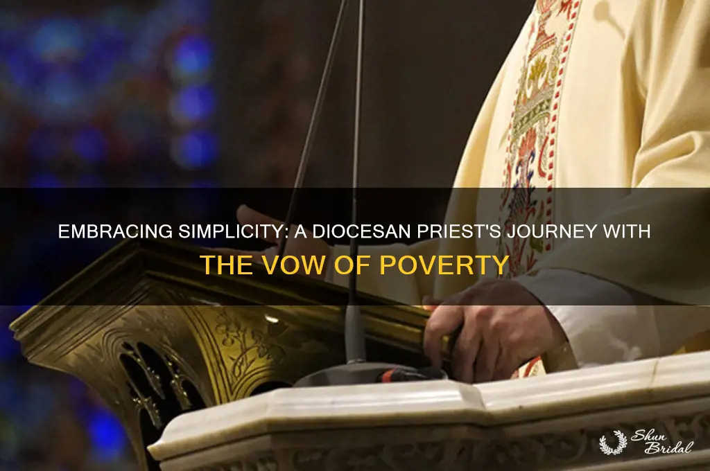 what the vow of poverty means to a diocesan priest