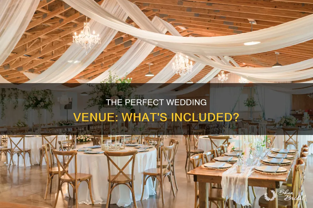 what things are included in wedding venue