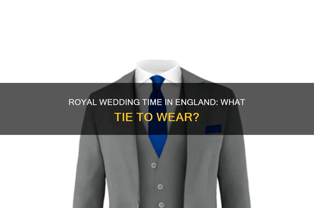 what tie is it in enland for the royal wedding