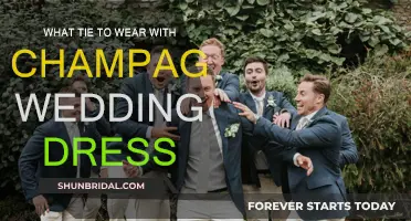 Champagne Wedding Dress: What Tie Color Suits Best?