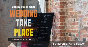 When Will the Wedding Take Place?