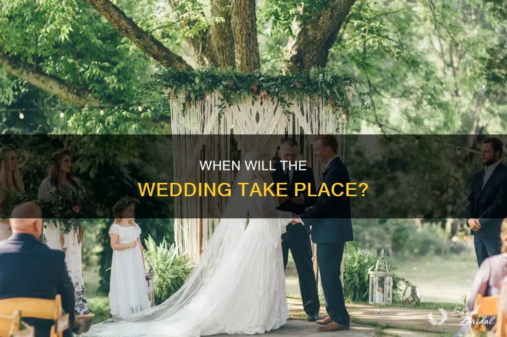 what tim will the actual wedding take place