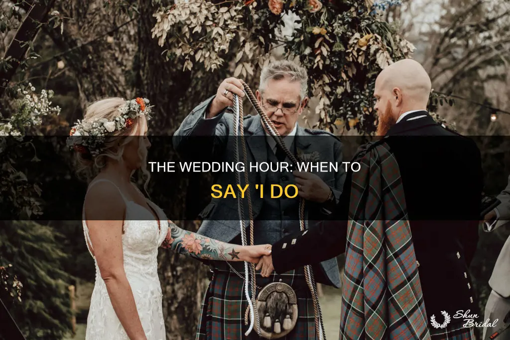 what time actual wedding